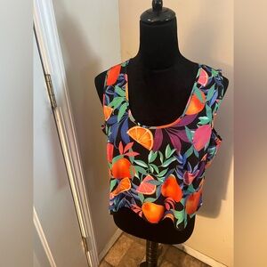 Nina Parker Sleeveless Crop Tank Top NWT 1x